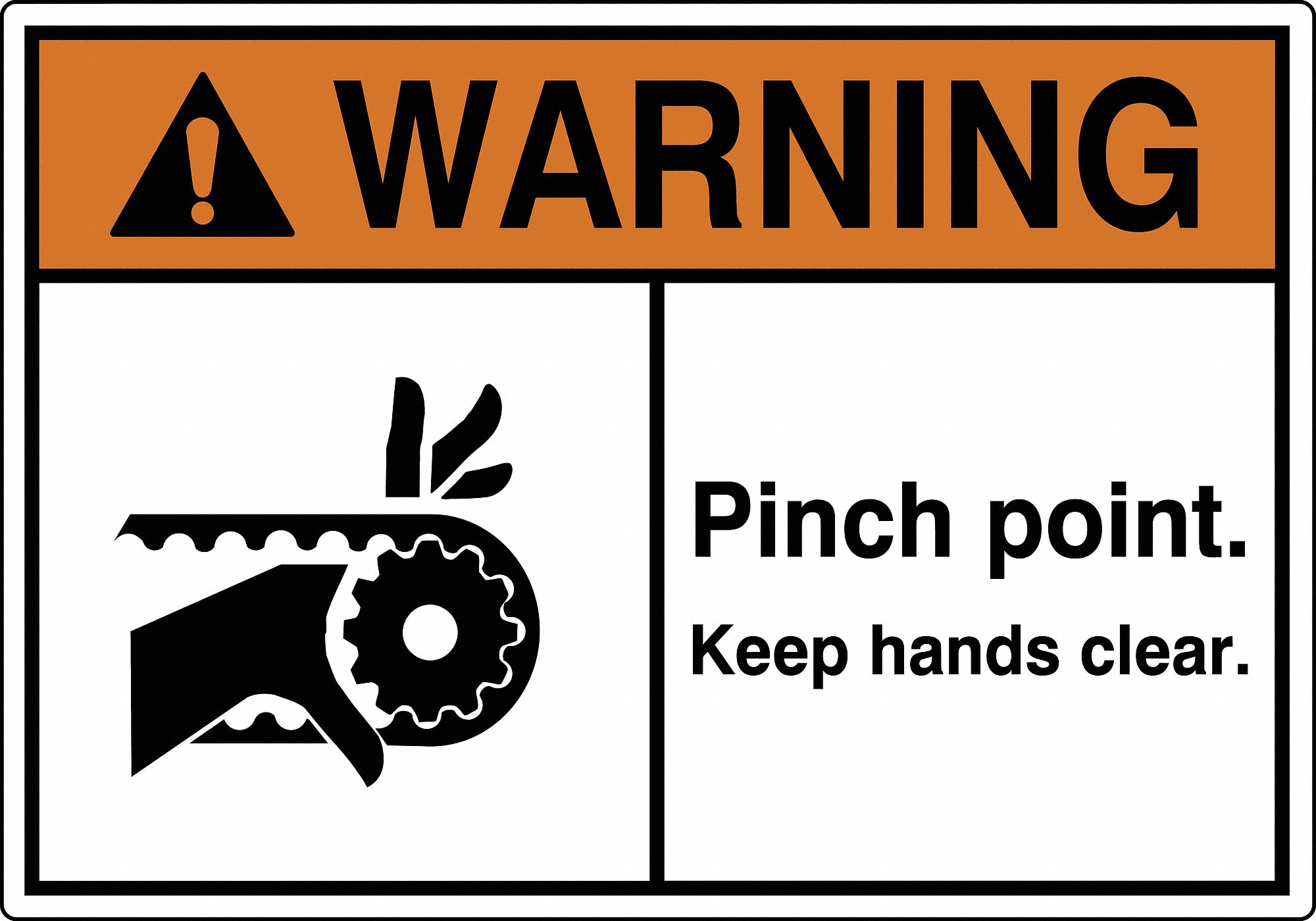 GRAINGER APPROVED Label, Machine/Equipment, English, Polyester, 5 in