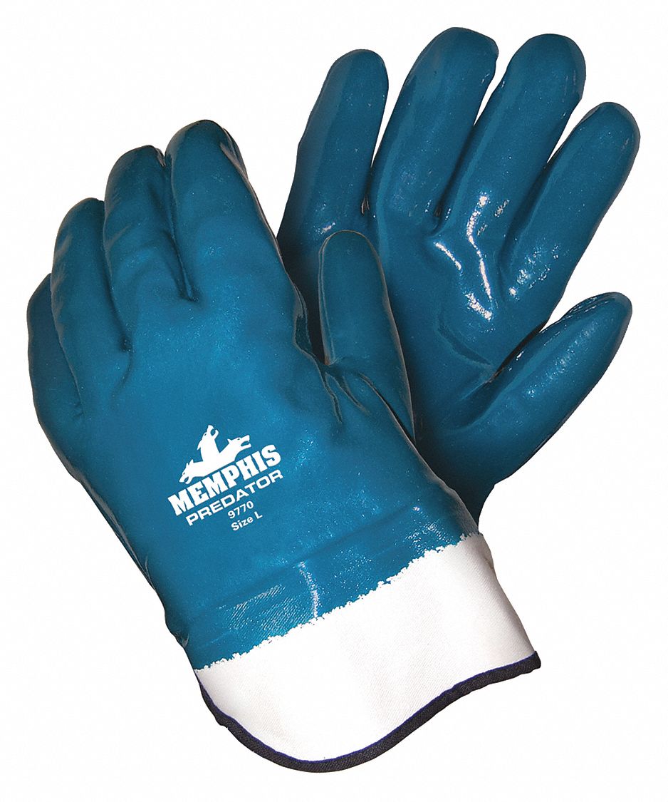 MCR SAFETY Coated Gloves, Full, L, 11", PR 49DA519770 Grainger