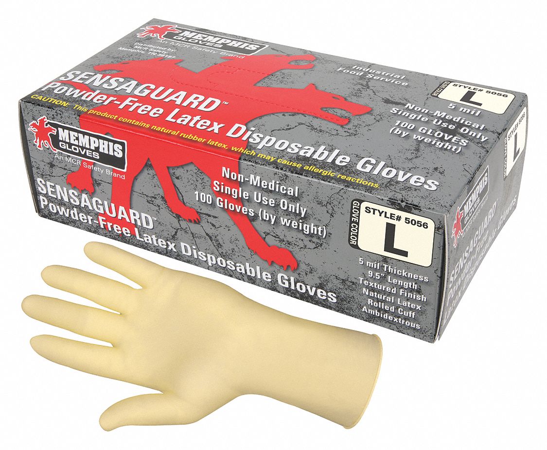Disposable Gloves, PK 100 Grainger