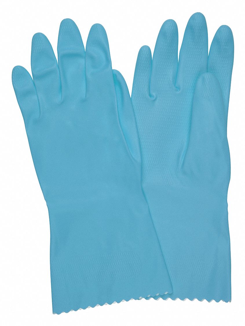 MCR SAFETY Chemical Resistant Gloves, M, Glove Materials Natural Rubber