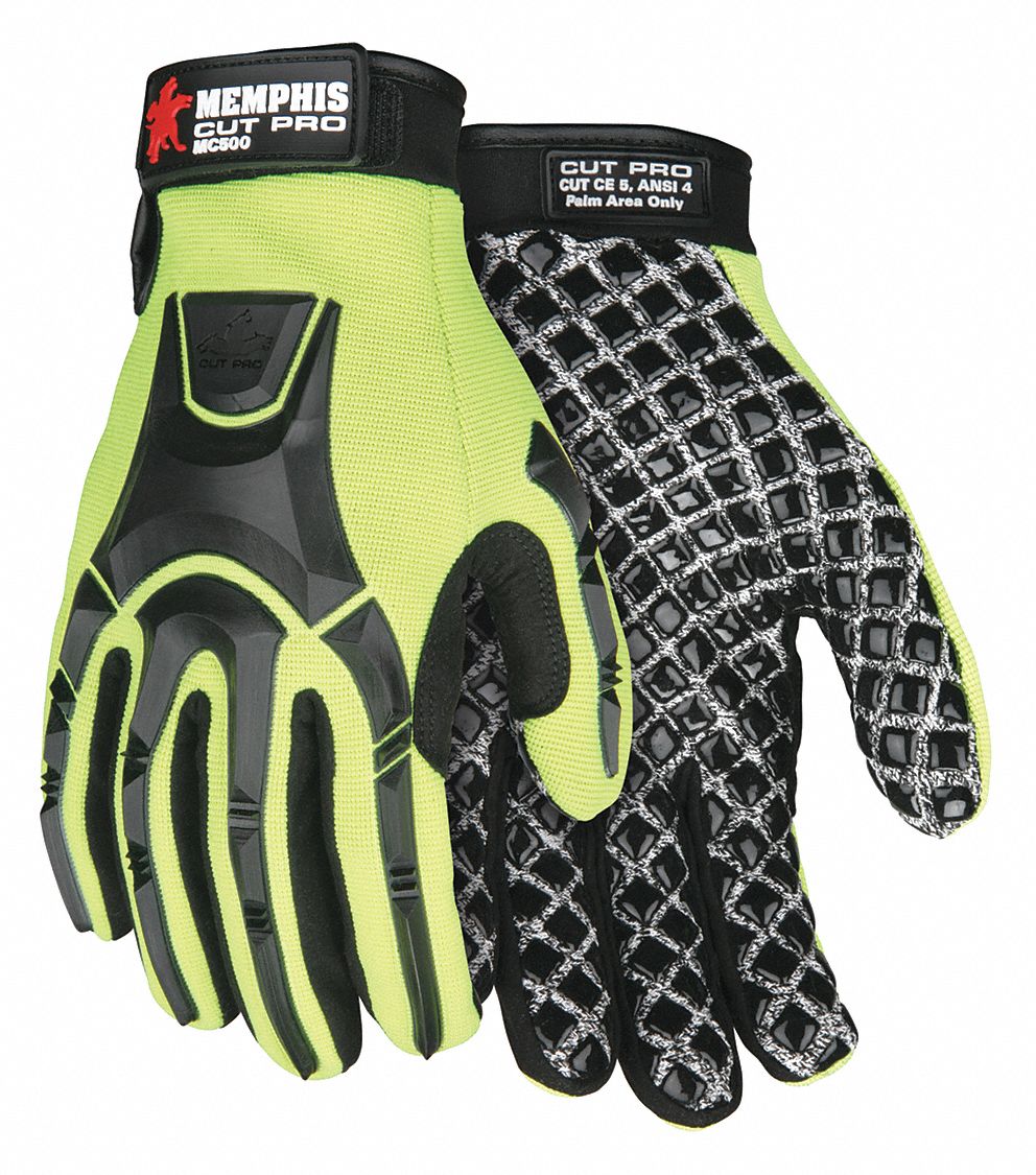 Cut Resistant Gloves,A4,M,HiVis Lime,PR MC500M 45143562954 eBay
