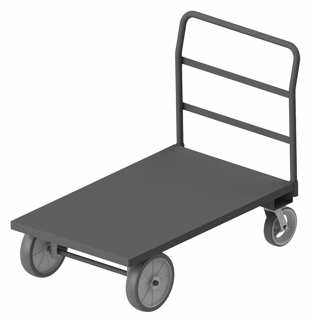 3,000 lb Load Capacity, Polyurethane, HighCapacity SteelDeck Platform