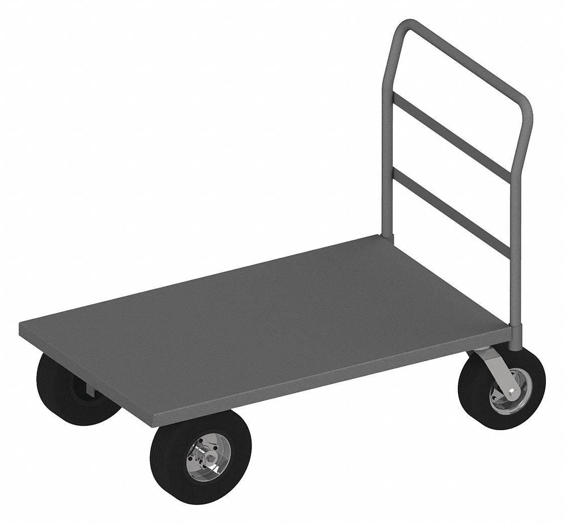 GRAINGER APPROVED HighCapacity SteelDeck Platform Truck, 72 in x 30