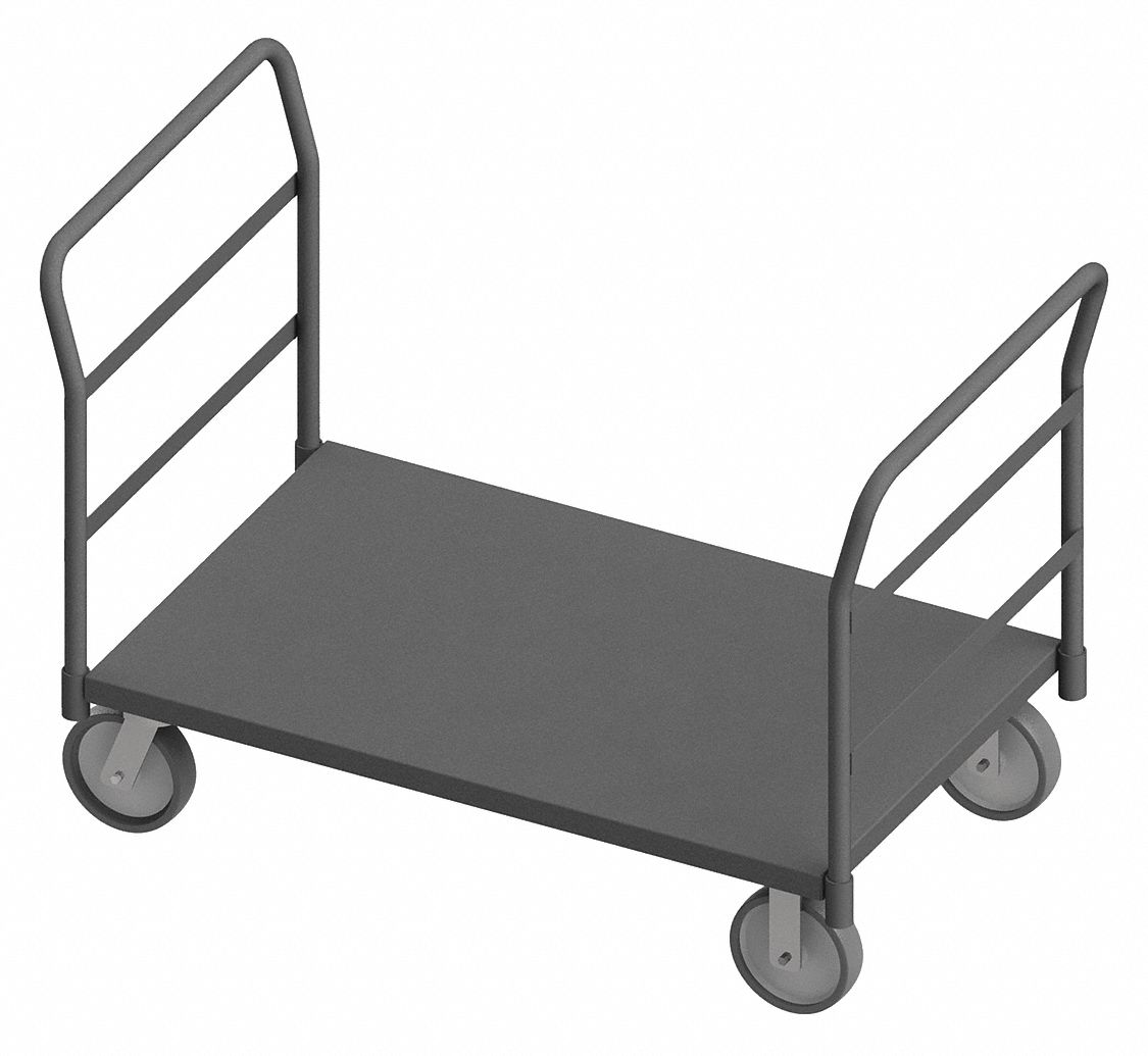 3,600 lb Load Capacity, Polyurethane, DualHandle SteelDeck Platform