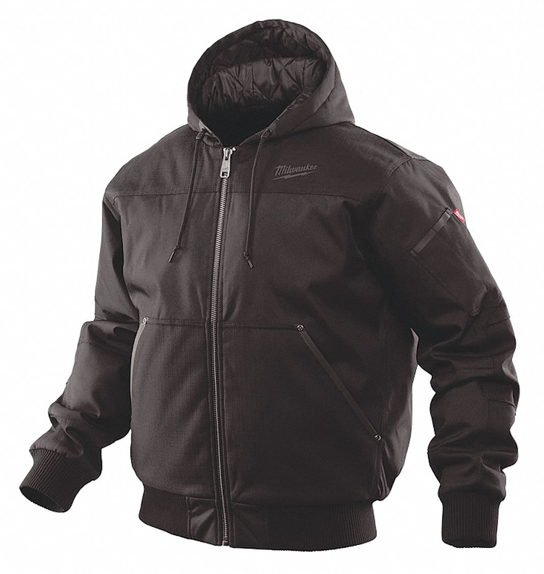 MILWAUKEE Hooded Jacket 49EH99252BL Grainger