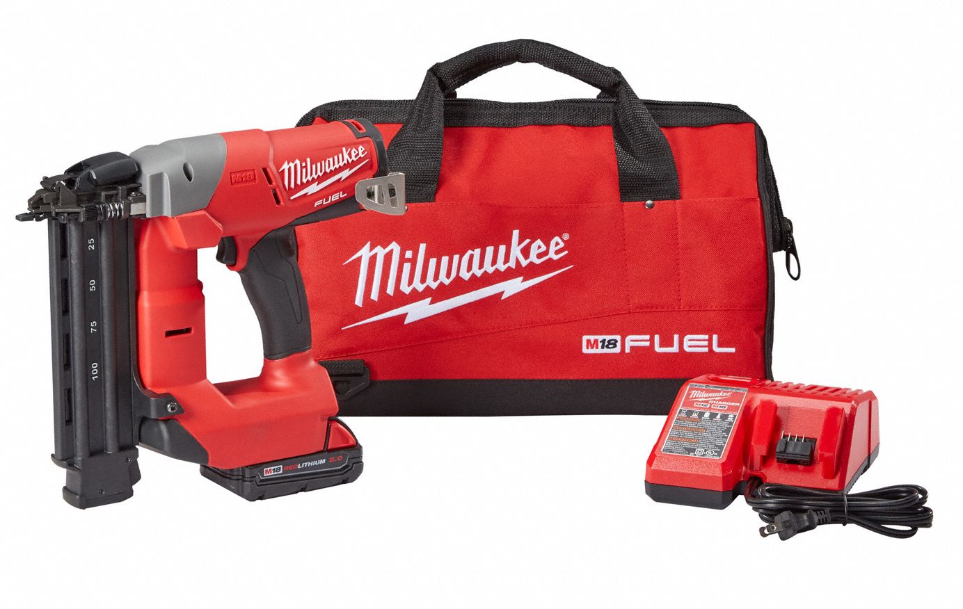 MILWAUKEE Cordless Nailer Kit, 18.0 49EN18274021CT Grainger