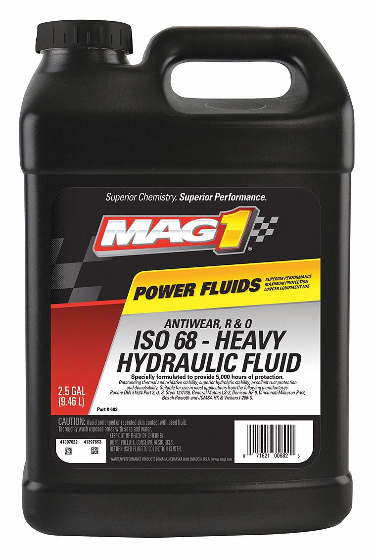 MAG 1 Hydraulic Oil Mineral, 2.5 gal, Jug, ISO Viscosity Grade 68