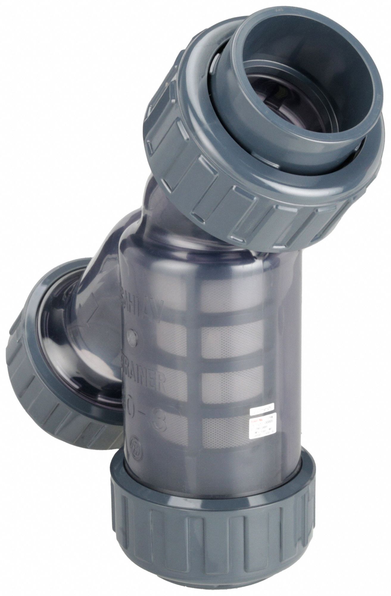 ASAHI Y Strainer PVC, 3 in, Socket, Mesh, 20 mesh, 85 psi, 9 1/4 in Ht
