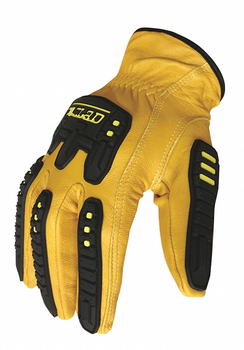 Cut Resistant Impact Gloves,S,Leather,PR GILDIMPC502S 696511841524