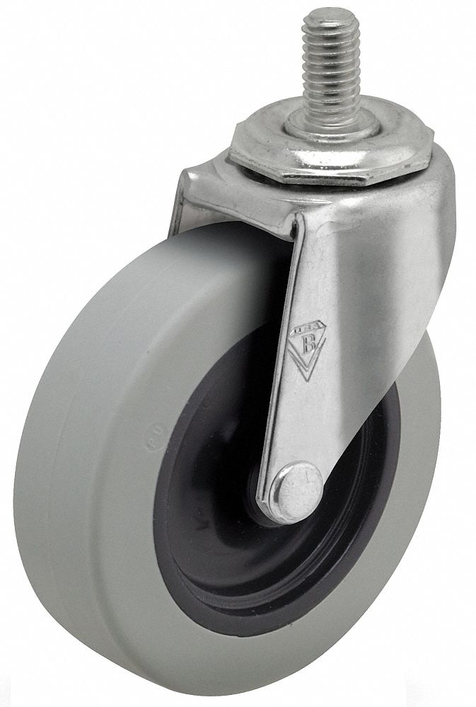 COLSON General Purpose Threaded Stem Caster, 3" 49H628PRE30532ZNTPU Grainger