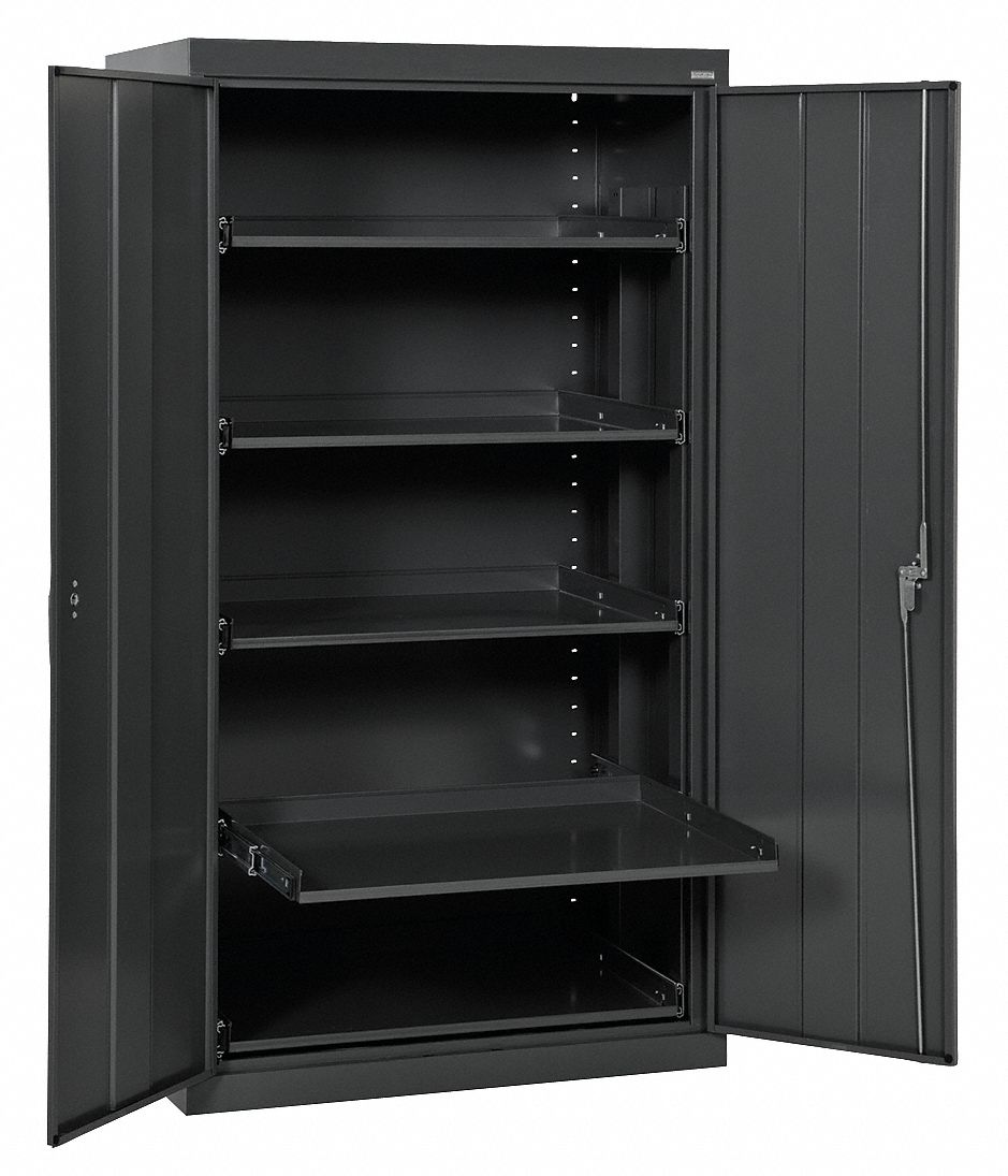 SANDUSKY Storage 66 in., Steel, Black 49J370ET5236246609LL