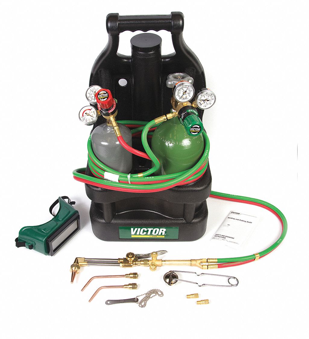 VICTOR, Acetylene, CGA 200, Gas Welding Outfit 49JP4203840948