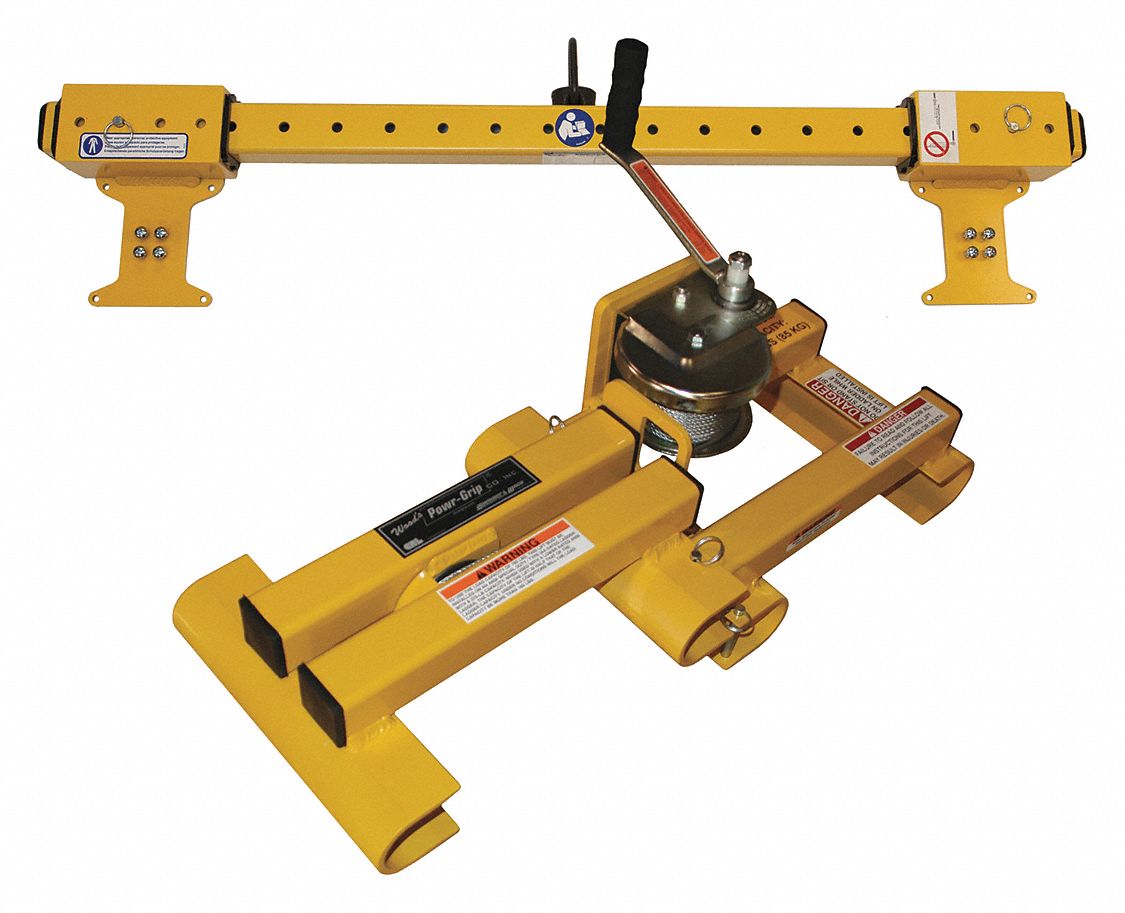 WOOD'S POWRGRIP, Glass, Flat/Smooth, Ladder Vacuum Lifter 49JZ46LL185 Grainger