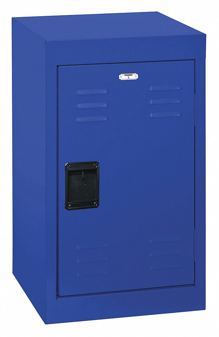 SANDUSKY Blue Wardrobe Locker, (1) Tier, (1) Wide Openings 1, 15 in W