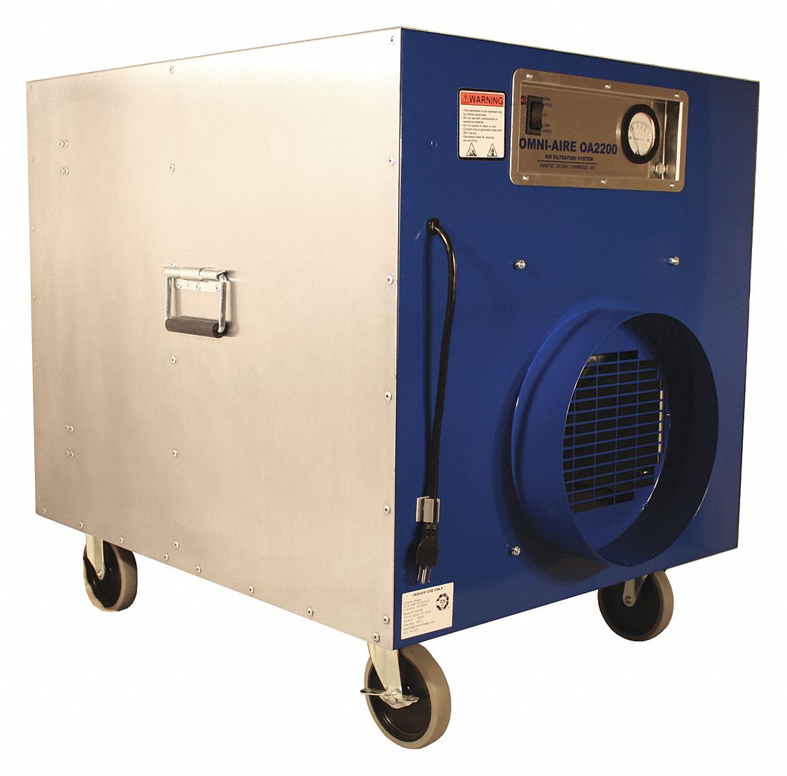 OMNITEC DESIGN INC. Negative Air Machine, 2 Speed Thermally Protected