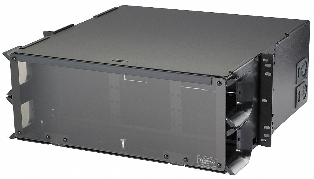 HUBBELL PREMISE WIRING Fiber Enclosure, Rack Mount, 4U Rack Units, 360