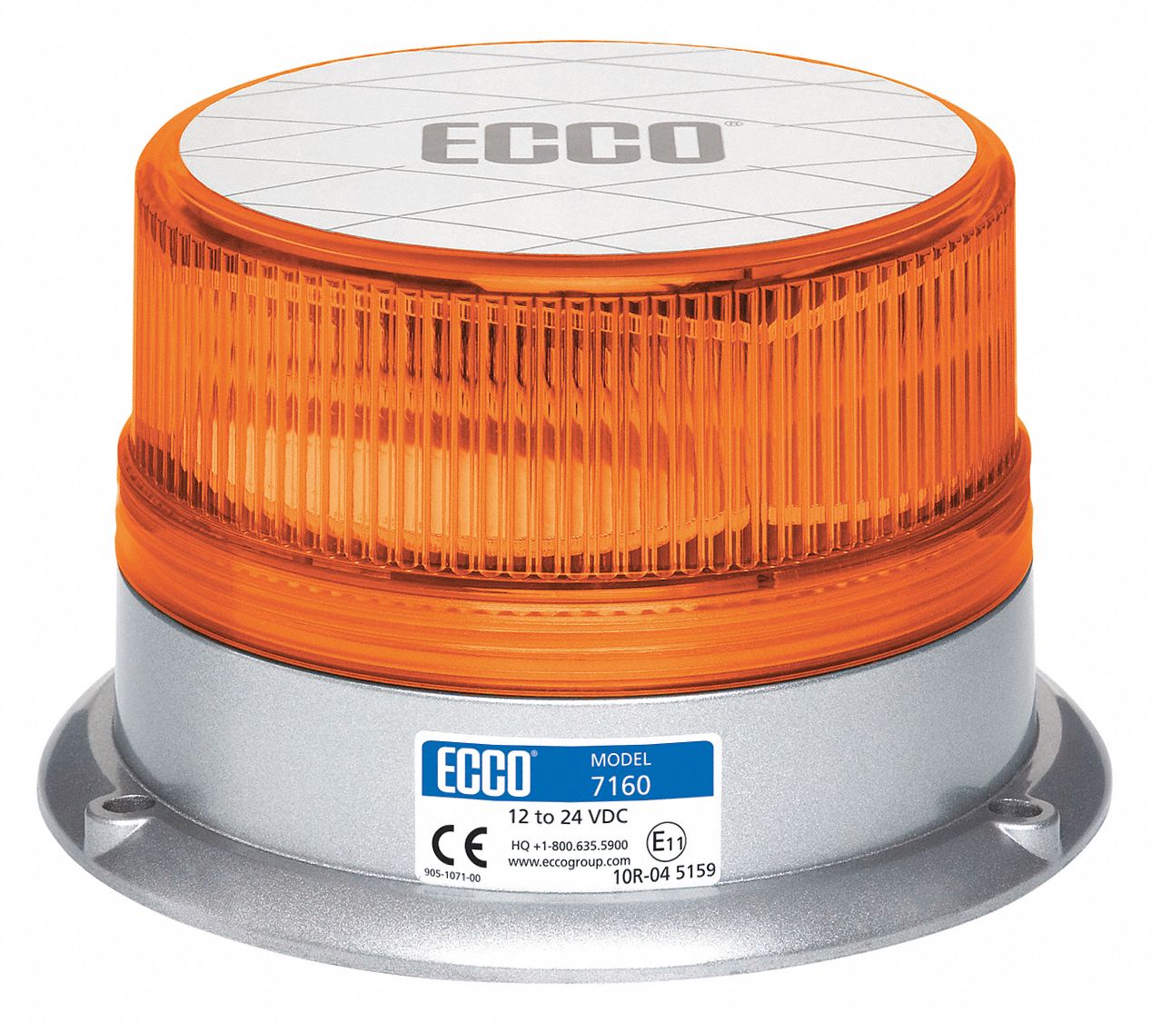 ECCO, Flashing Beacon, Amber, Beacon Light 49KD467160A Grainger