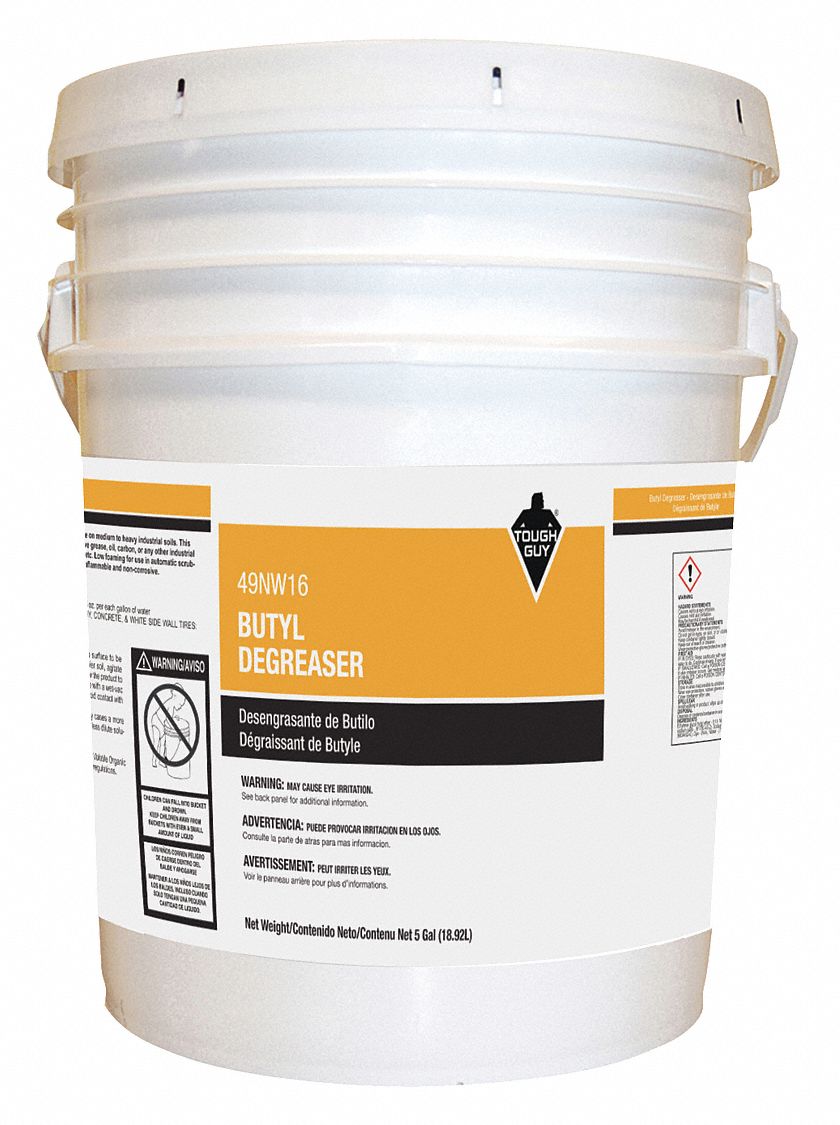 TOUGH GUY Degreaser, Bucket Container Type, 5 gal Container Size