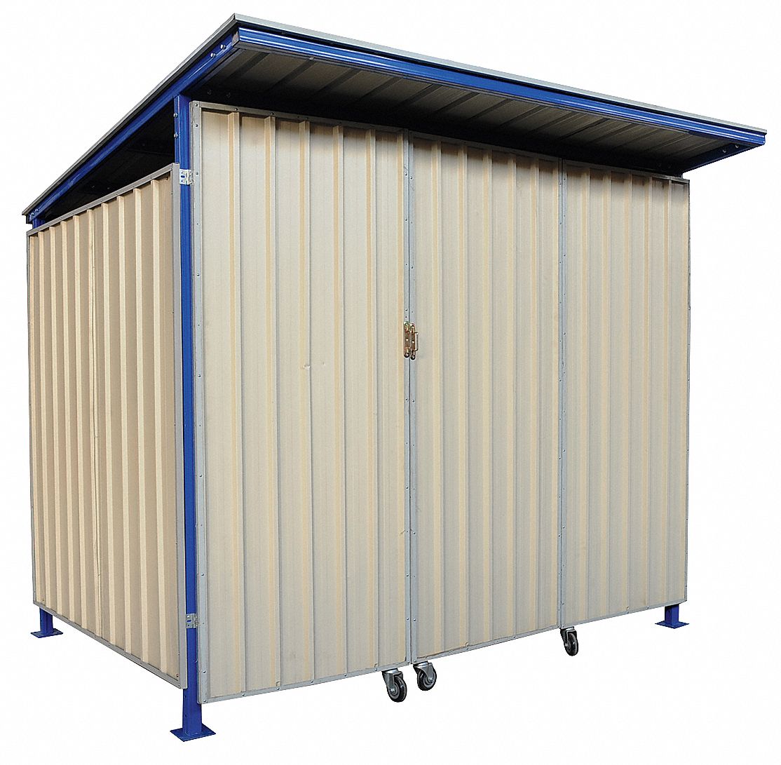 8 ft x 8 ft x 8 ft, 345 cu ft Capacity, Outdoor Storage Building