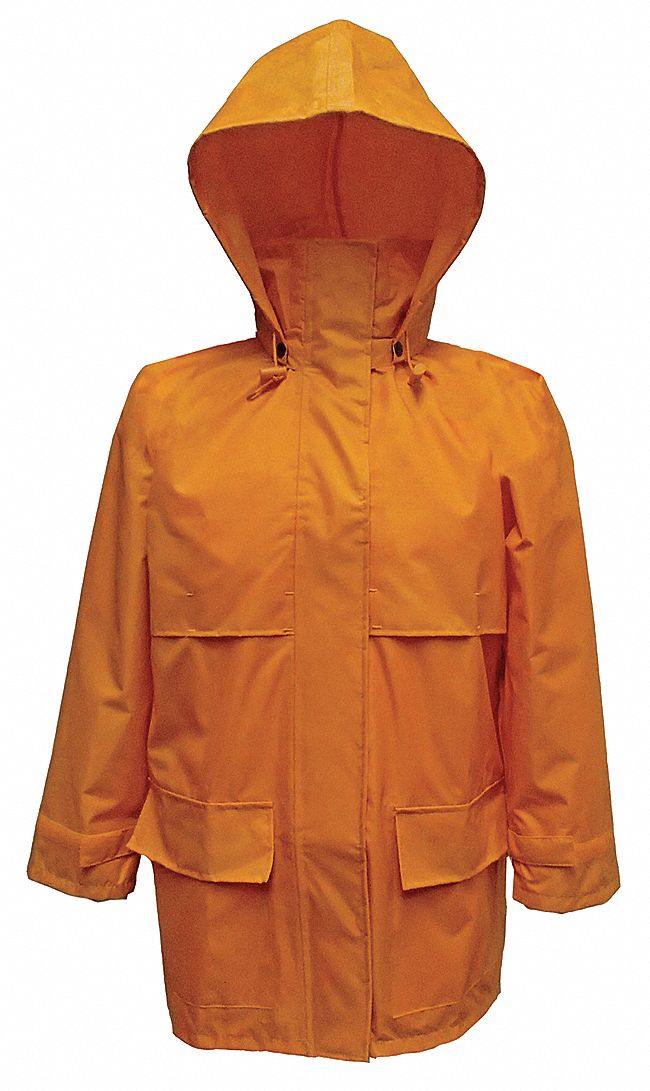 VIKING, 3XL, Yellow, Rain Jacket with Hood 49P6322910JYXXXL Grainger