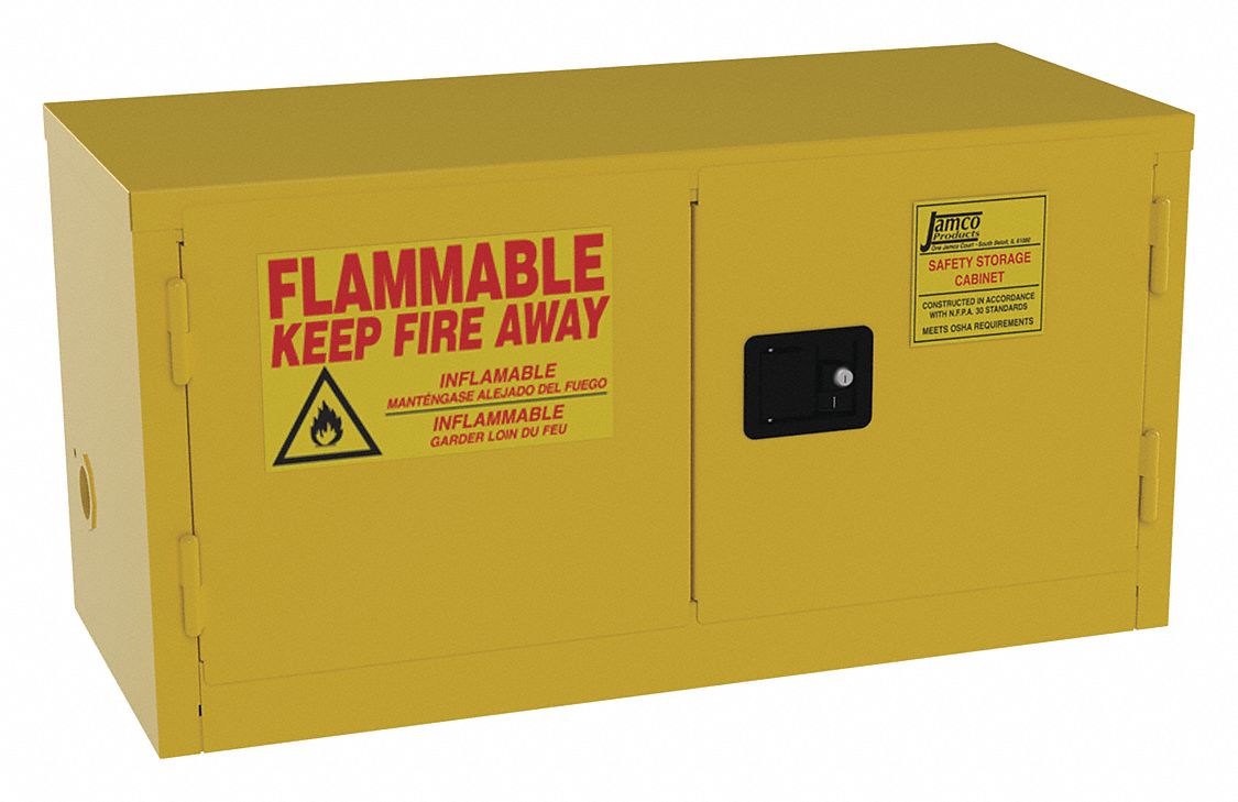 Countertop Stackable, 15 gal, Flammables Safety 49R166BY15YP