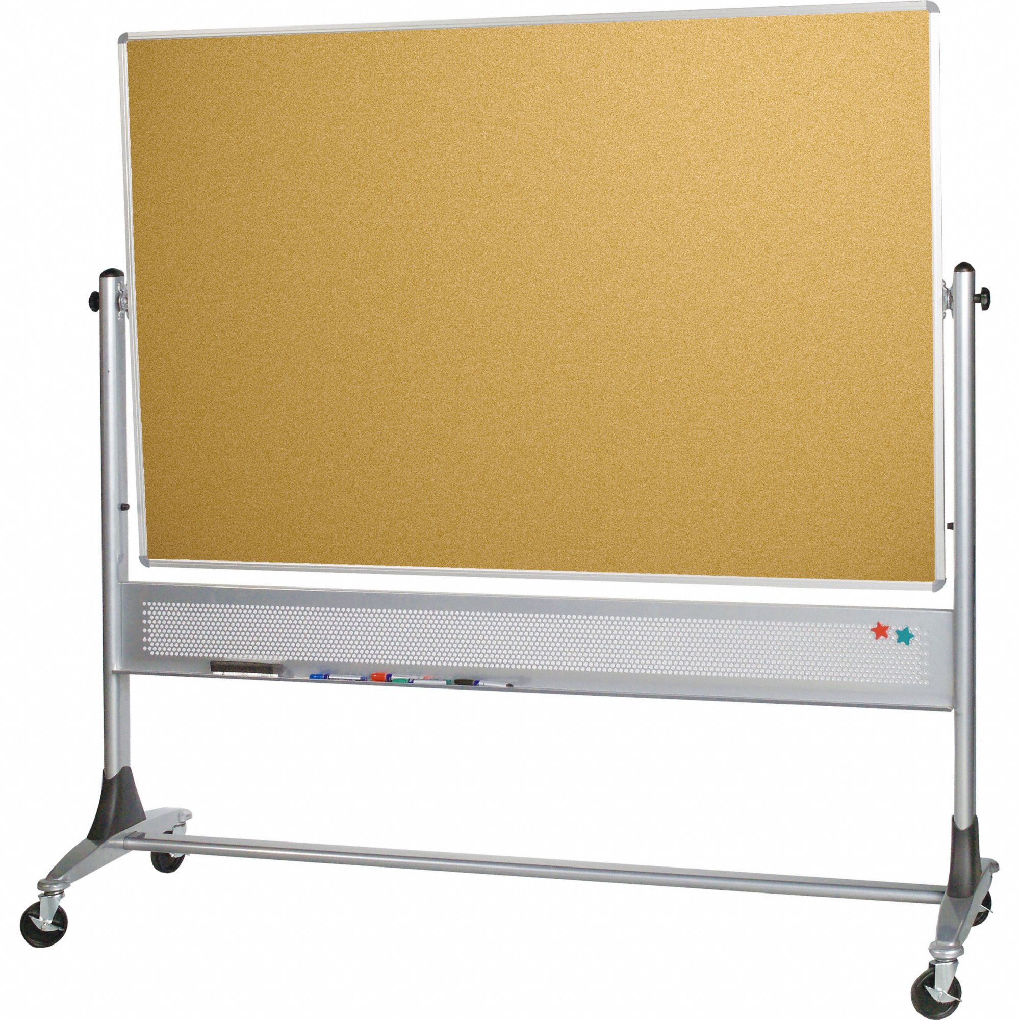 BESTRITE Dry Erase Board Cork, 48 in Dry Erase Ht, 96 in Dry Erase Wd