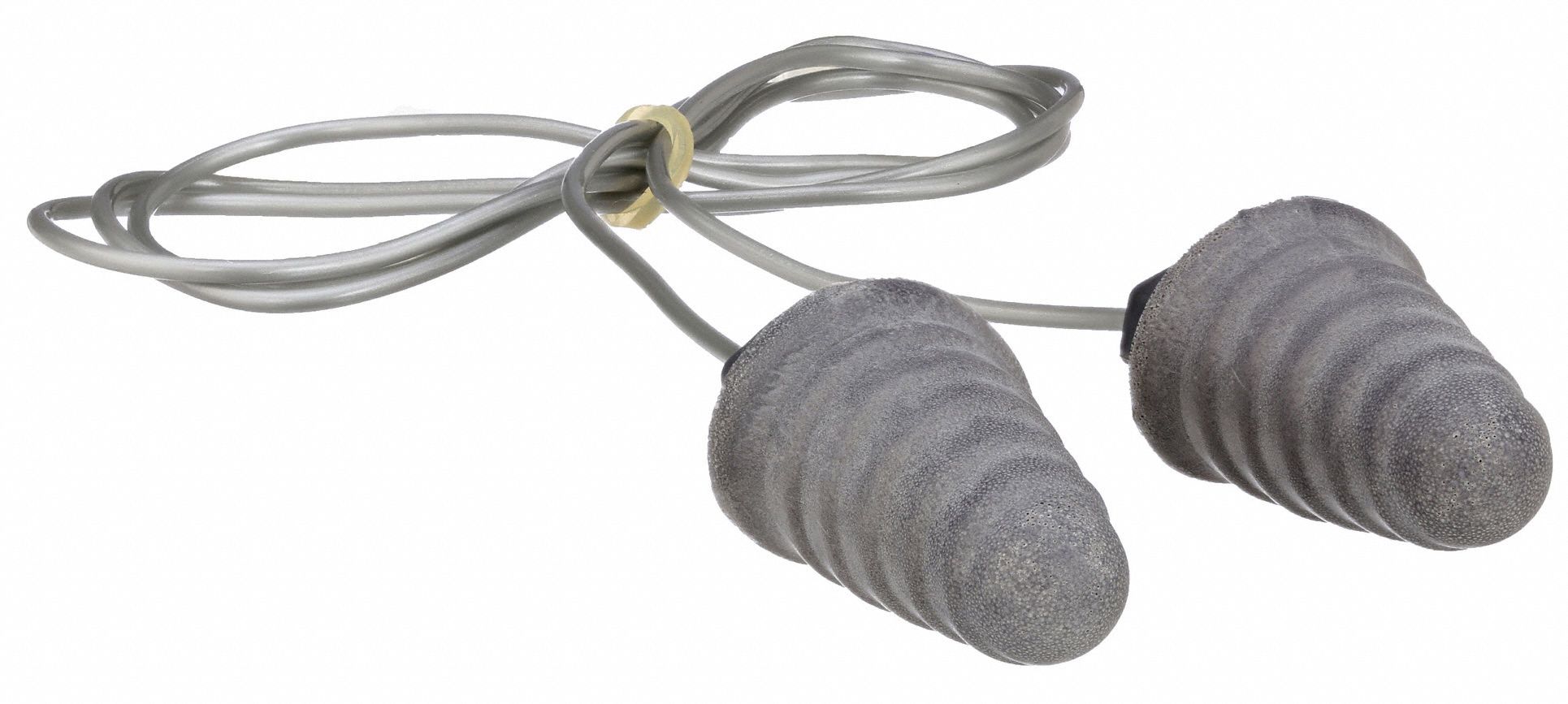 3M Ear Plugs, Corded, Cone, 32dB, PK4 49U058VPP1301 Grainger