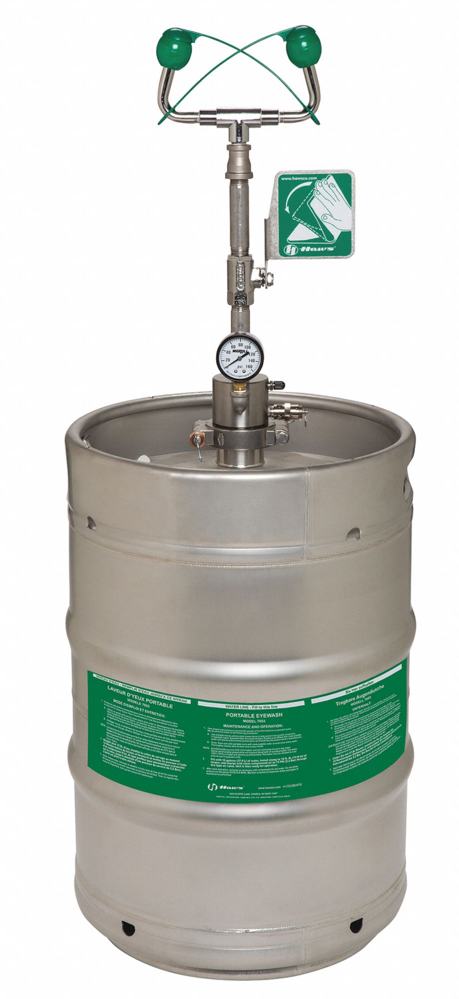 Pressurized Portable Eye Wash Stations Grainger Industrial Supply