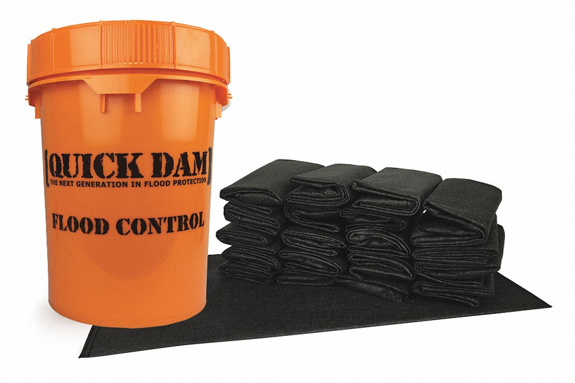 QUICK DAM Flood Bag Emergency Kit, 20 PK 49UV33QDGGFB20 Grainger