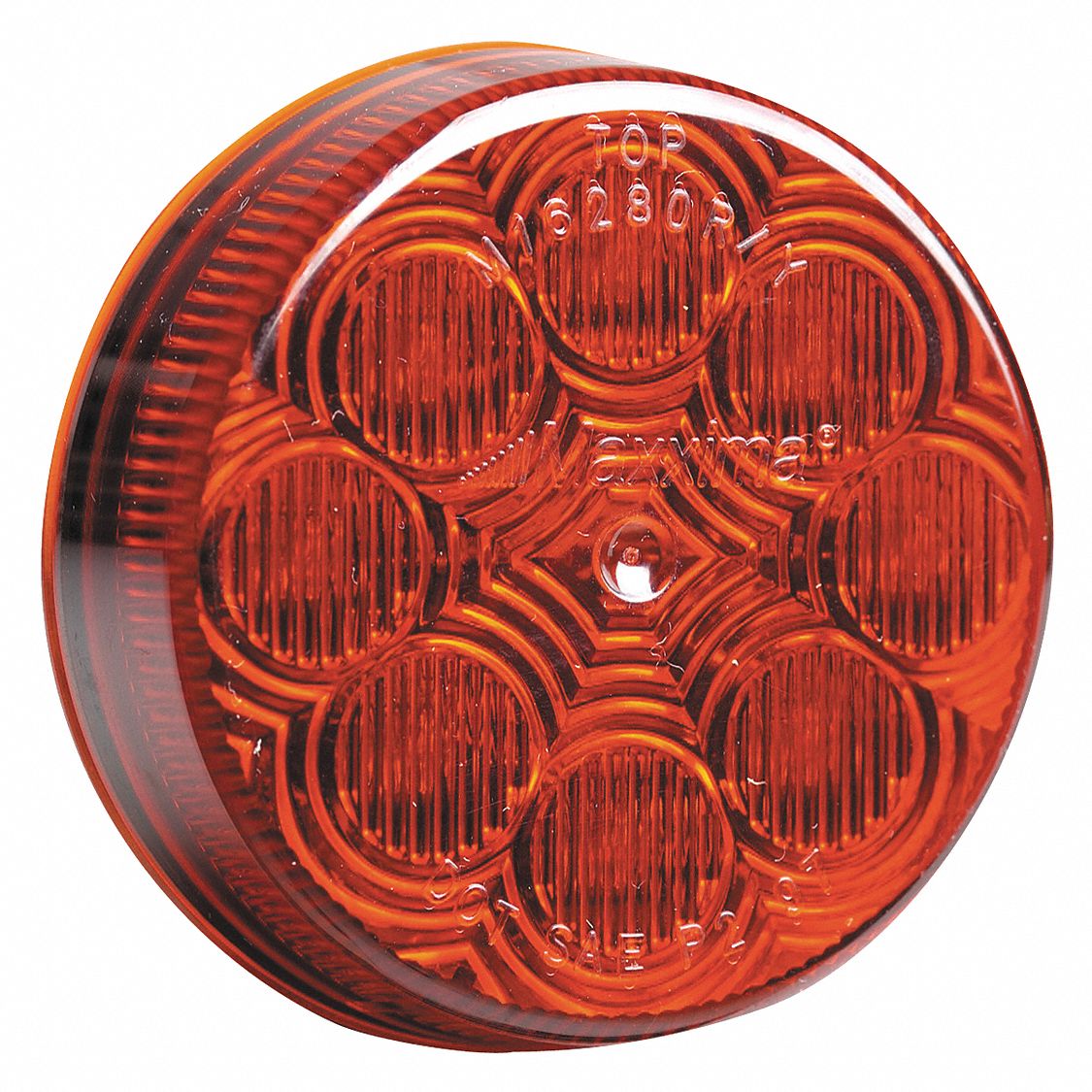 MAXXIMA Red Clearance Marker Light, J592e, P2, Grommet, Round 49XE45