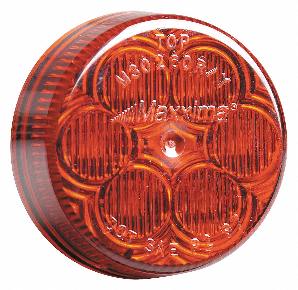 MAXXIMA Red Clearance Marker Light, J592e, P2, Grommet, Round 49XE53