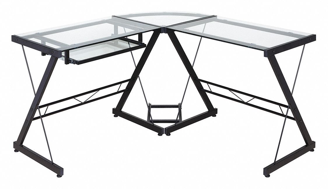 Office Desk,29"Hx51"Wx51"D,Black Base Grainger