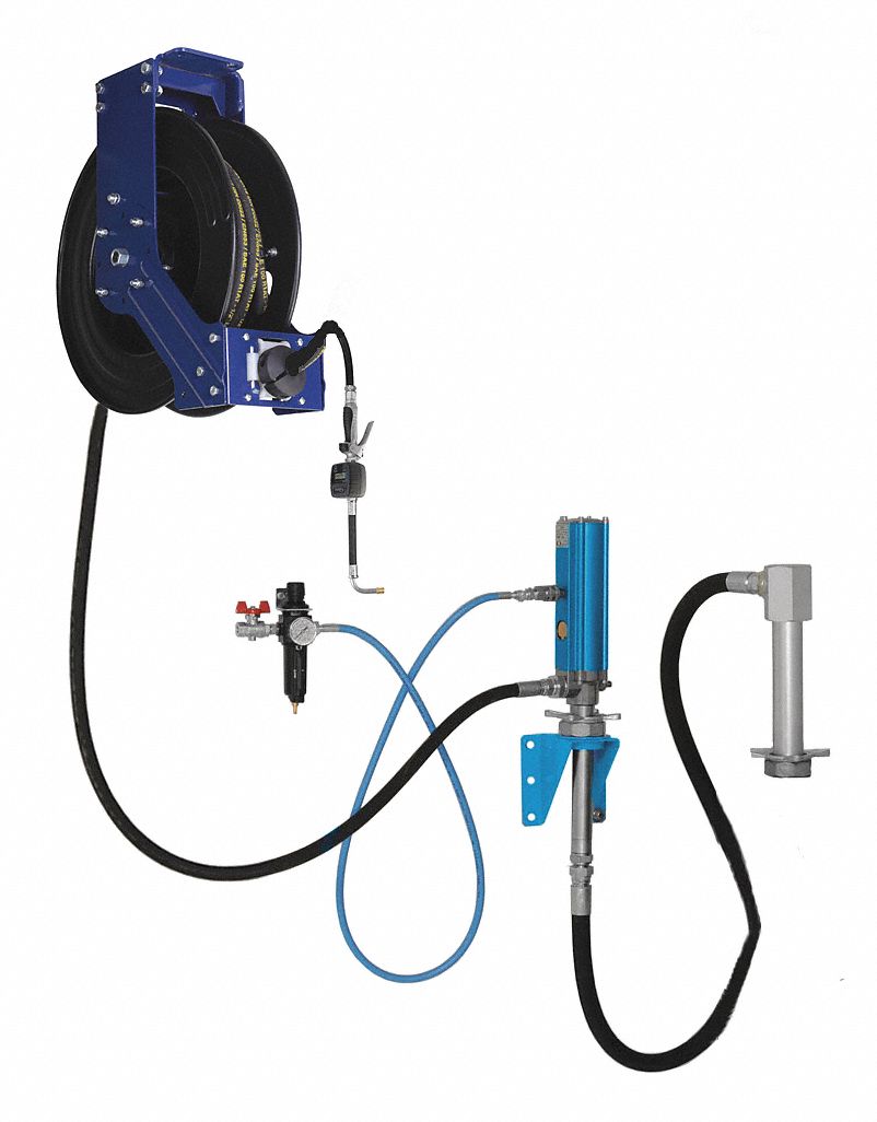 GRAINGER APPROVED Air Operated Drum Pump, Metered Dispensing with