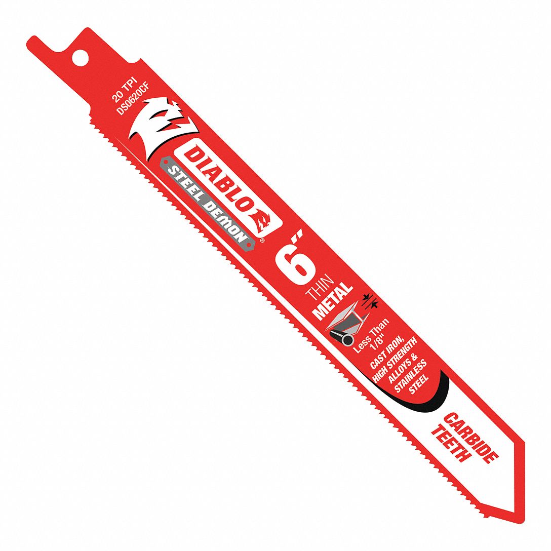DIABLO 6 in, Reciprocating Saw Blade 49XZ67DS0620CF Grainger