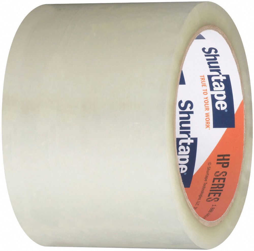SHURTAPE Packaging Tape, Clear, Rubber Tape Adhesive, Tape Application