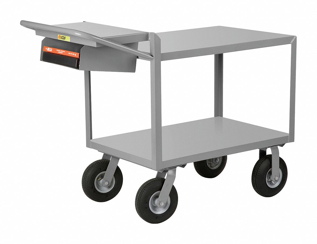LITTLE GIANT, 1,200 lb Load Capacity, OrderPicking Utility Cart with