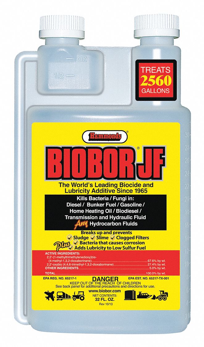 BIOBOR Diesel Fuel Biocide, 32 oz. 49YL85BB32EZ01US2 Grainger