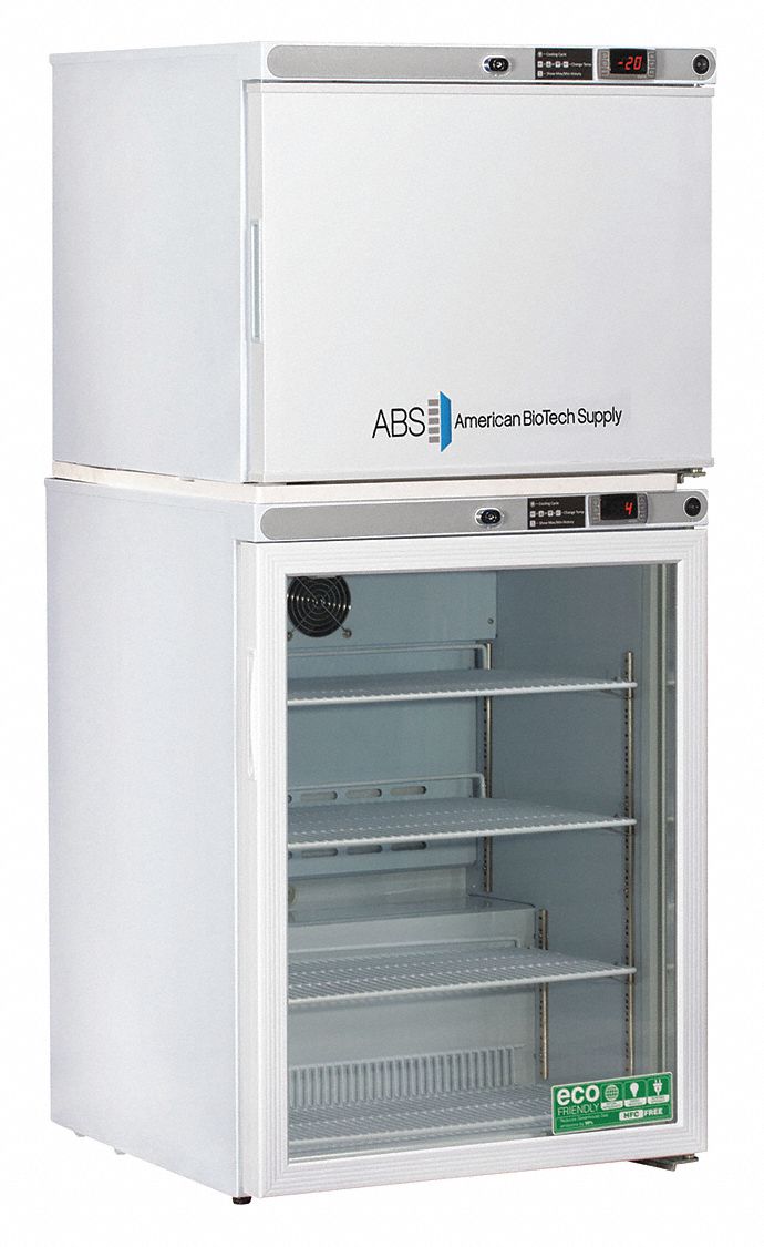 AMERICAN BIOTECH SUPPLY Upright Refrigerator with Freezer; High