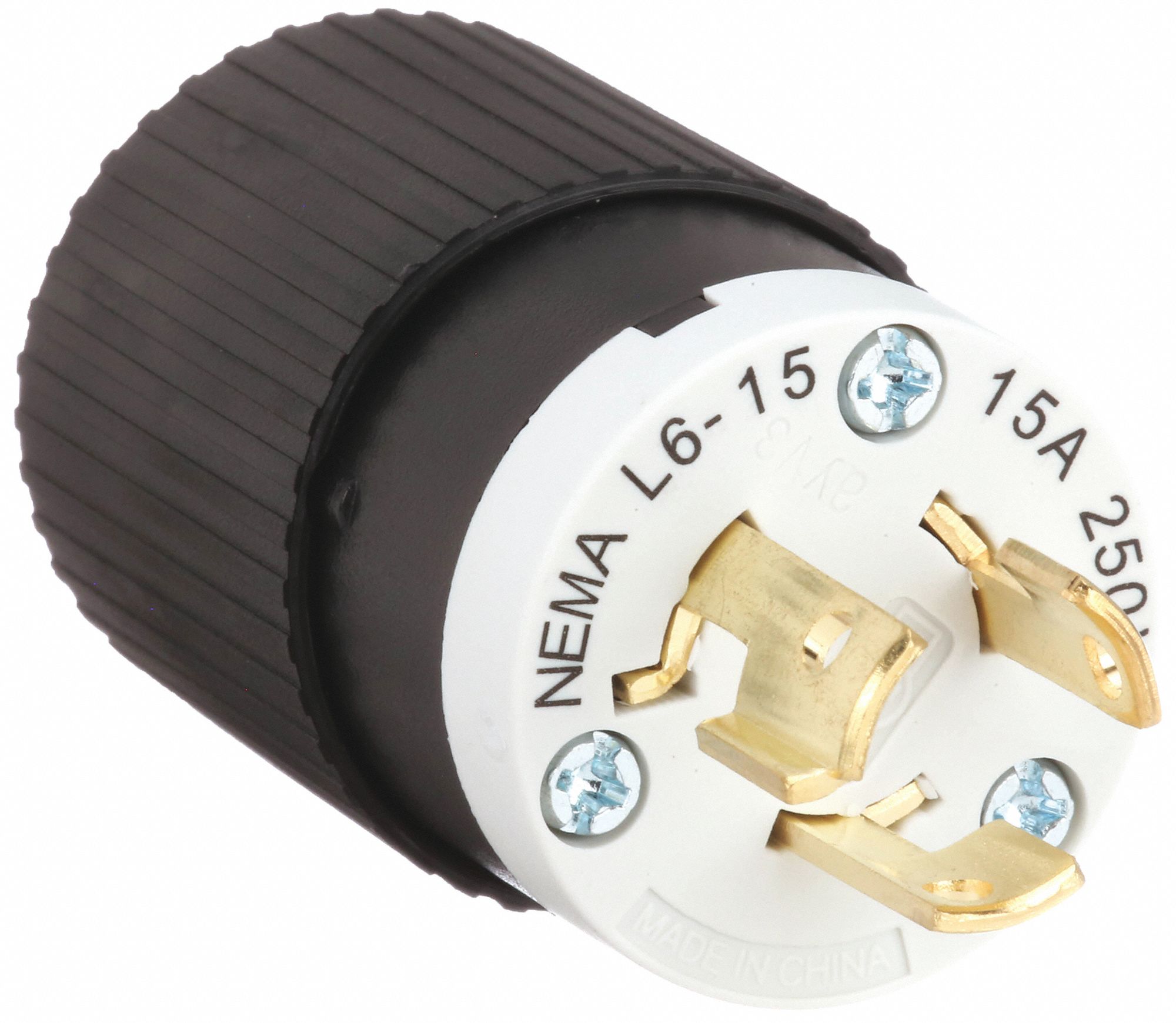 L6-15P, 250V AC, Locking Plug - 49YX25|70615NP - Grainger