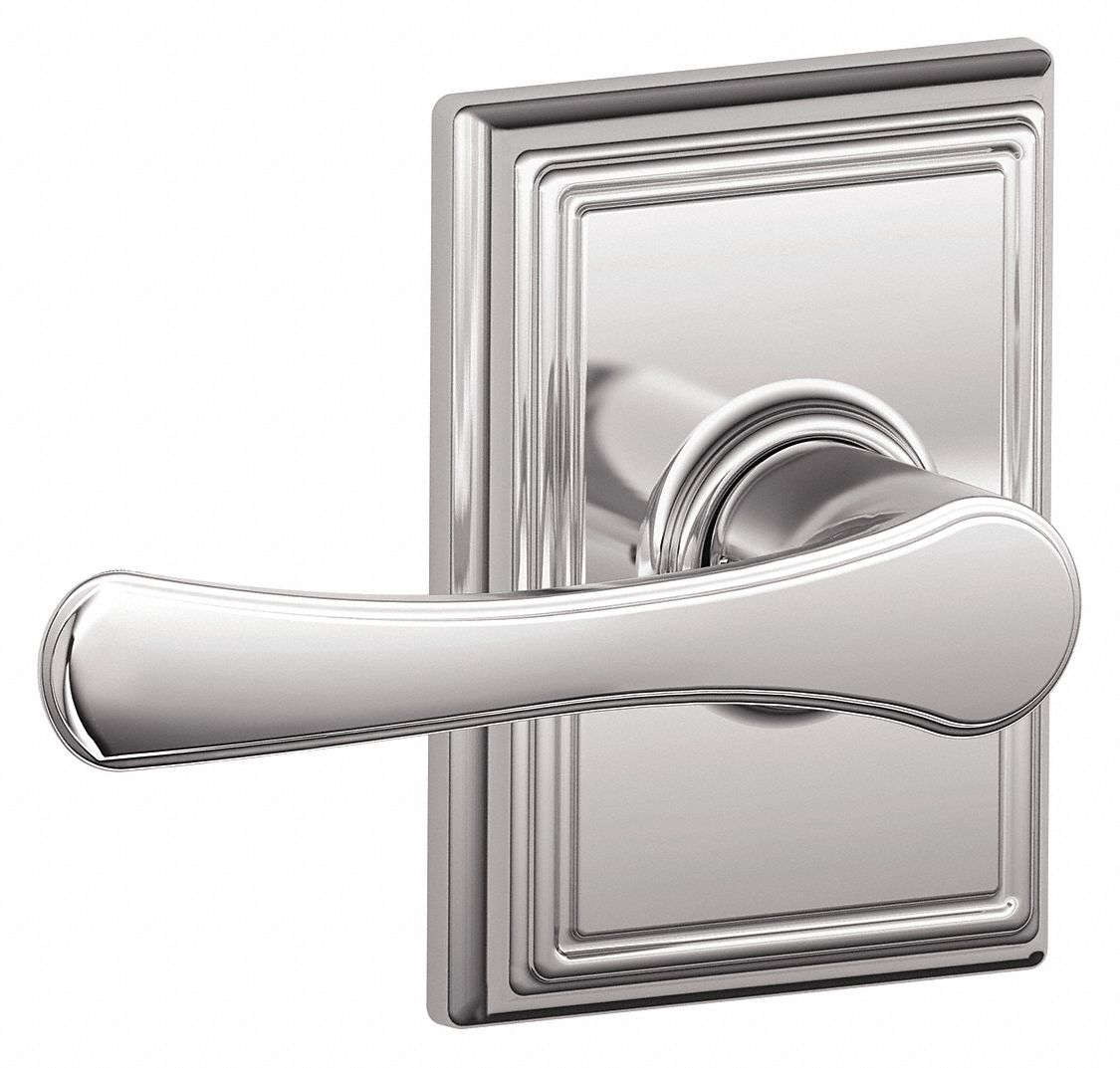 SCHLAGE, Passage Lever Locksets, Chrome, Door Lockset 49ZJ90F10 VLA