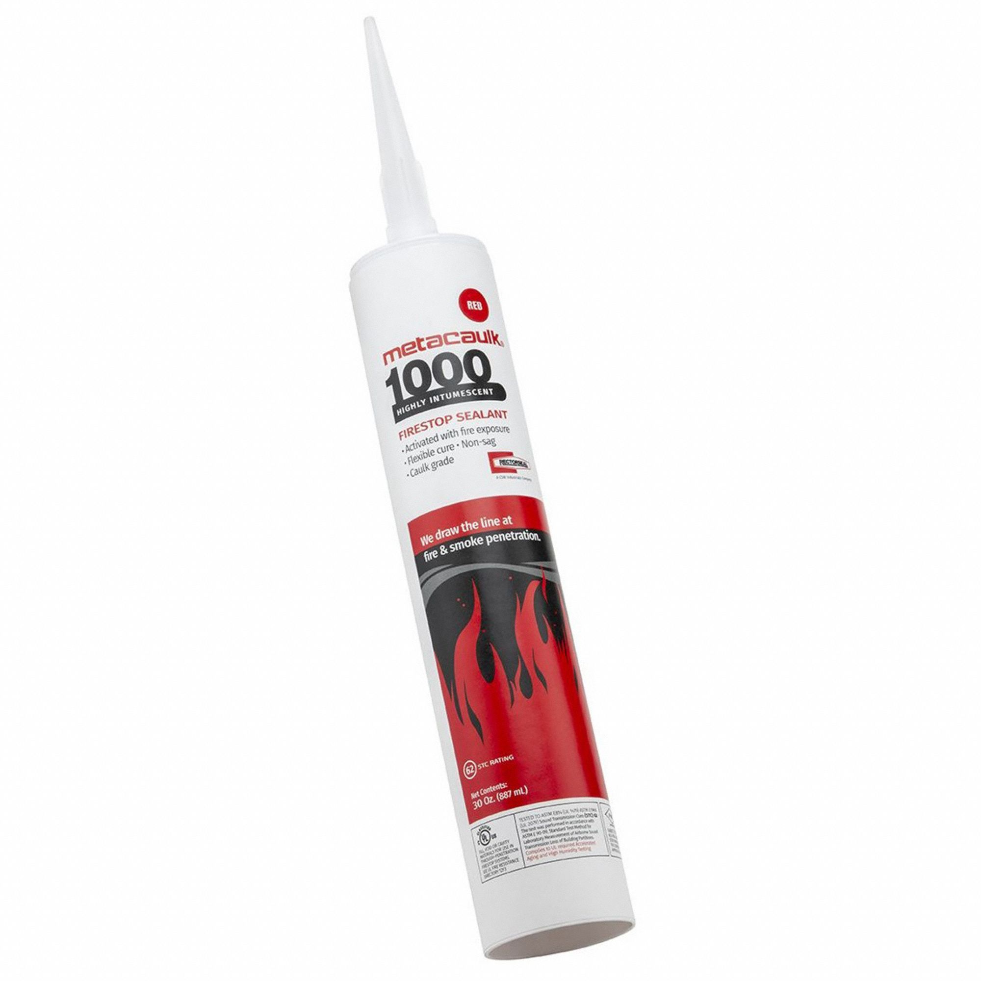 METACAULK, Caulk, Red, Fire Barrier Sealant 49ZY3566303 Grainger