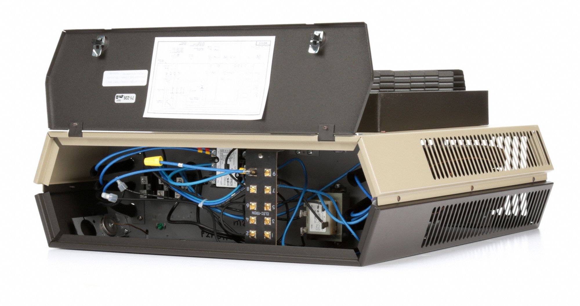 MARKEL PRODUCTS Electric Wall & Ceiling Unit Heater, 10kW, 480V AC, 3