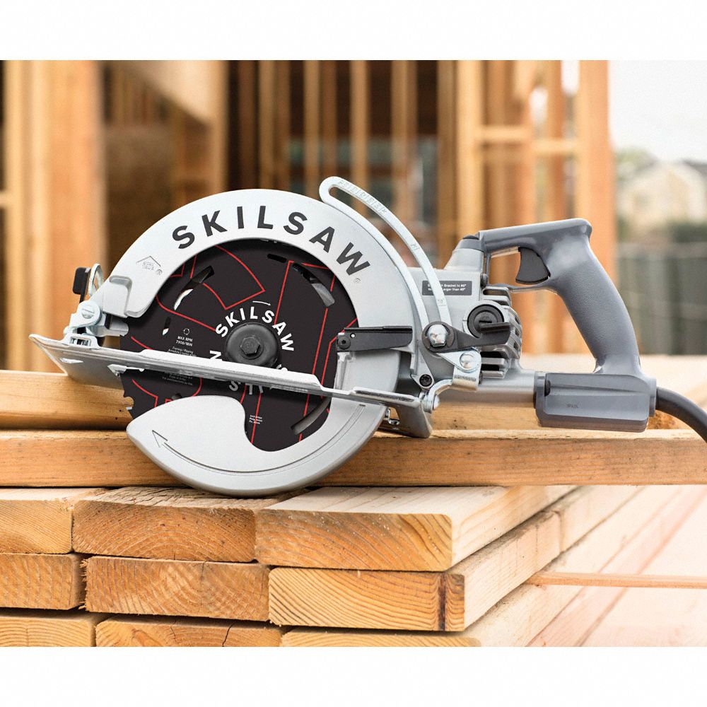 SKILSAW Circular Saw 8 1/4 in Blade Dia., 15 A Current, Left, 2 1/4 in