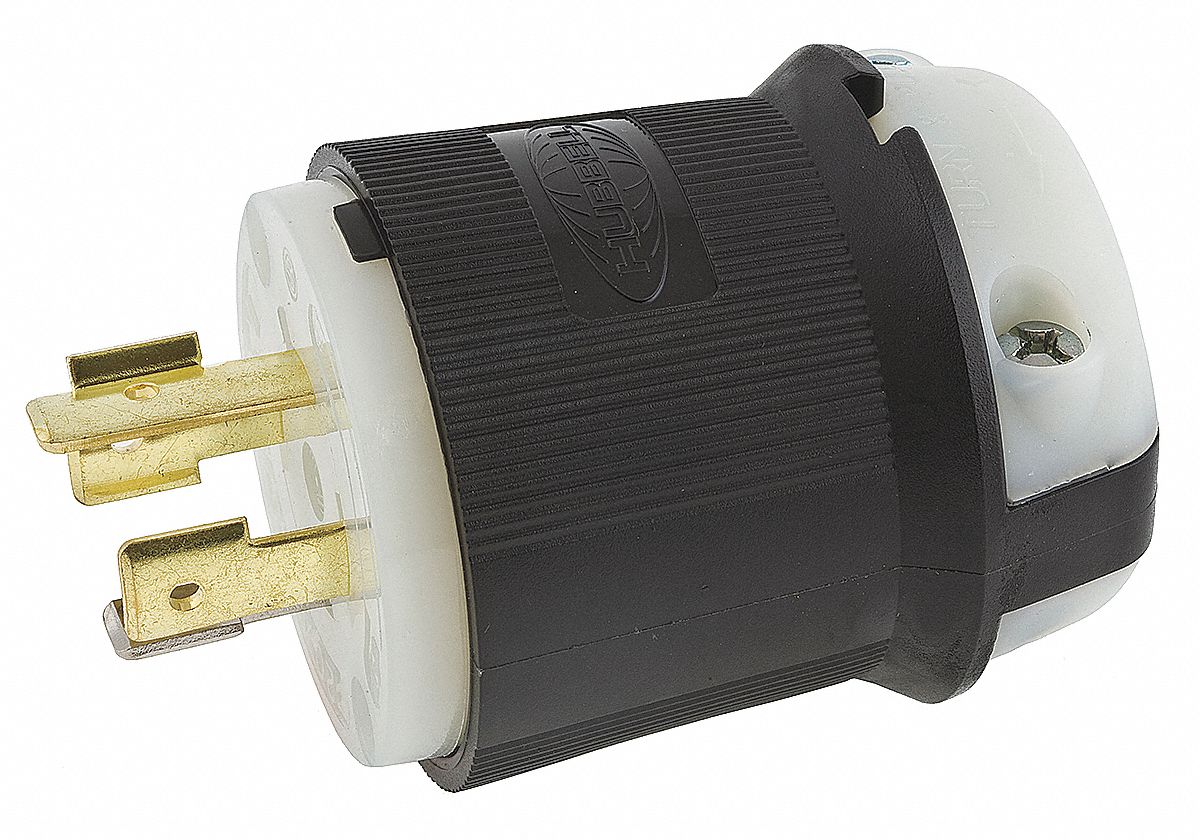 Hubbell Wiring Device Kellems Locking Plug 20 Amps Nema L14 20p 125 250v Ac 3 Poles 4a265 Hbl2411 Grainger