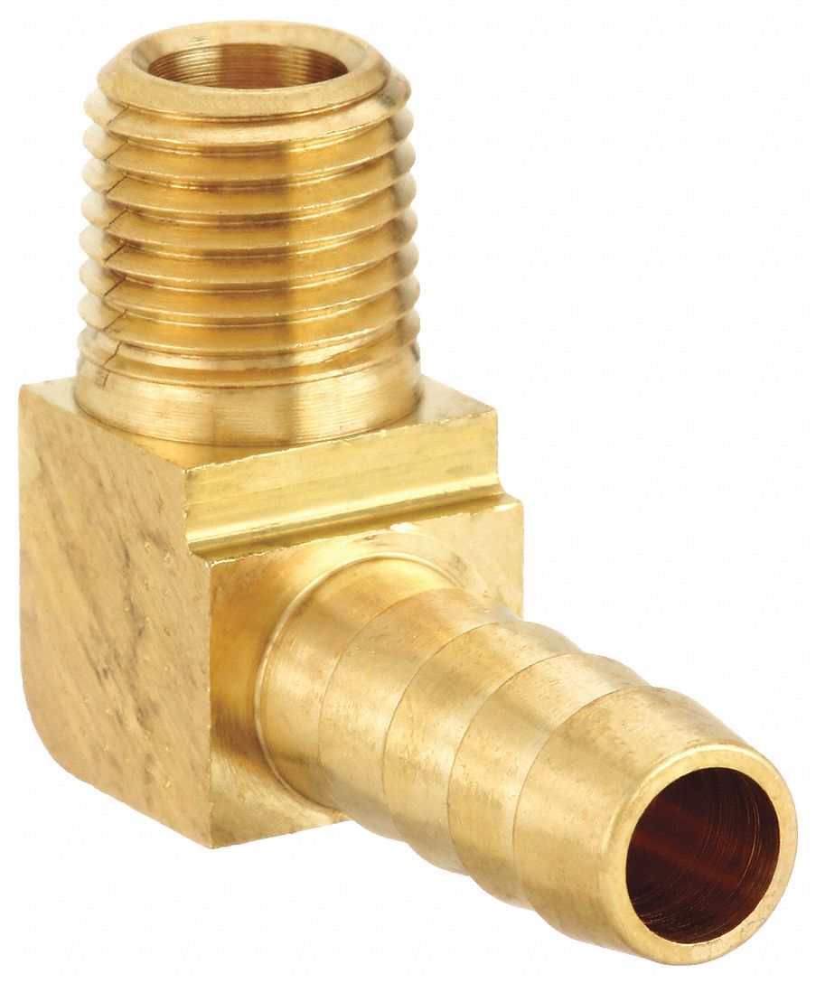 PARKER, For 3/8 in Hose I.D., Hose Barb x NPT, Barbed Hose Fitting 4A493129HB64 Grainger