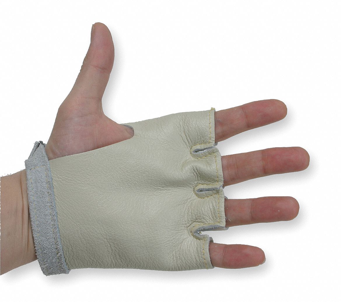 CONDOR Hand Guard, Grain Leather Cowhide, M, PR 4AZF54AZF5 Grainger