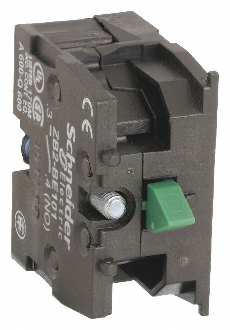 SCHNEIDER ELECTRIC, 22 mm Panel Mounting Size, 1NO, Contact Block