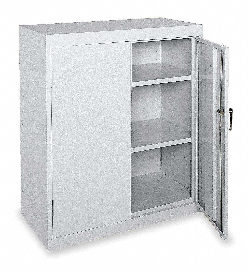 SANDUSKY Commercial Storage Dove Gray, 42 in H X 36 in W X 18 in D, Assembled 4BB63