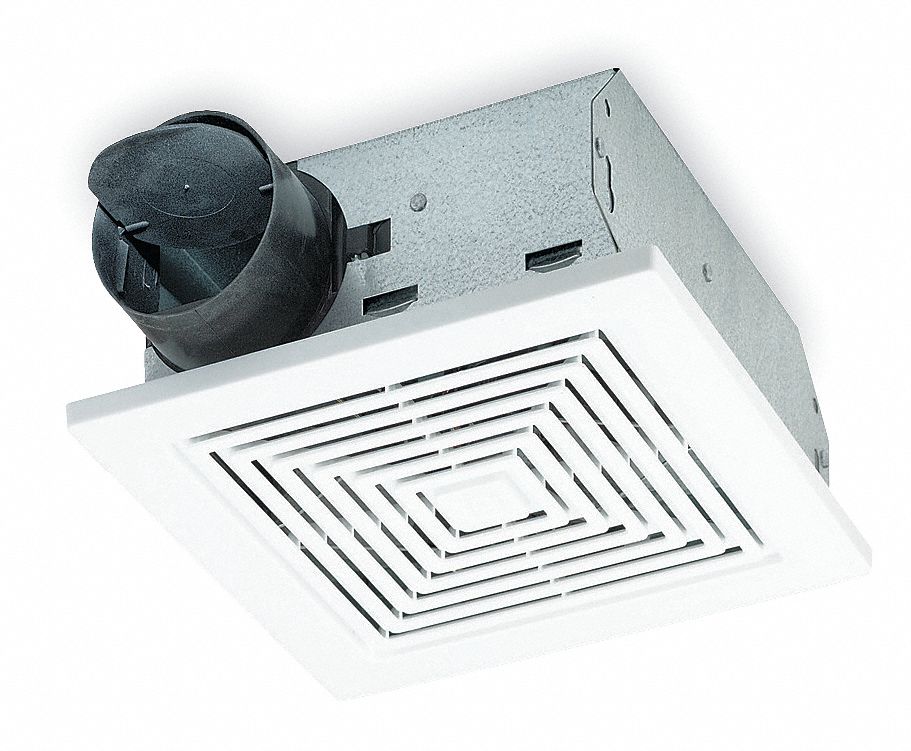 BROAN 71/4" x 71/2" x 35/8" Low Profile Bathroom Fan, 70 CFM, 1.15