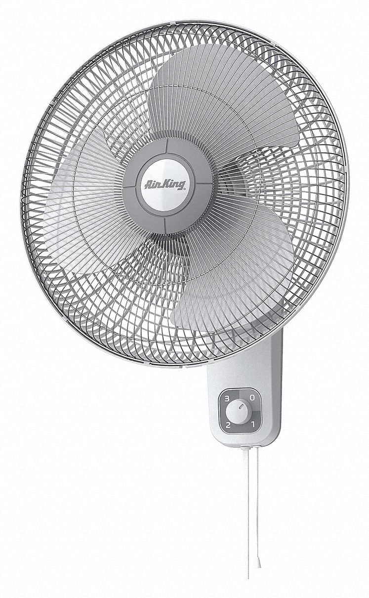 AIR KING, 16 in Blade Dia, Oscillating, Wall Mount Fan 4C6319016
